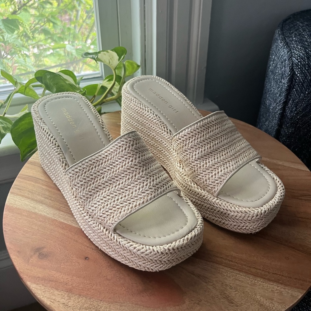 Madden Girl Platform Woven Sandals
